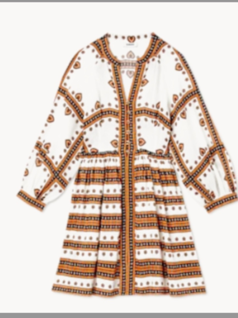 Sandro Short dress with bandana print